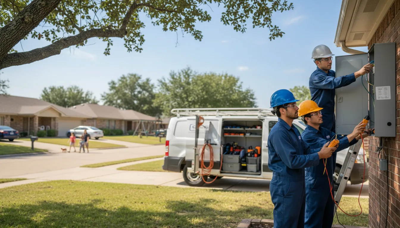 Certified electrician providing emergency electrical services in Luana, IA